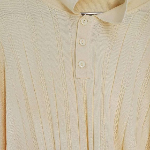 Linea Uomo White Collar Button Down Long Sleeve Men’s Shirt Size 3X - Picture 2 of 3